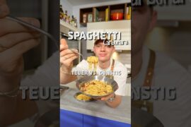 Spaghetti Carbonara: Teuer vs. Günstig