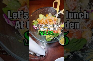 Eating Lunch at Olive Garden 🥗🍝 #olivegarden #lunch #cheaplunch #atlfoodie #foodie