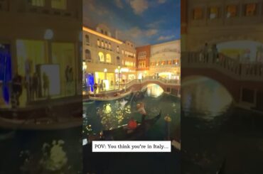 Venetian Las Vegas Indoor Canal & Pizza Experience | Italy Vibes in Vegas 2025