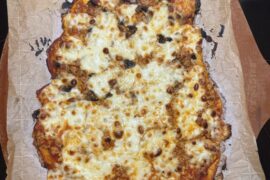 My first (ugly) pizza!