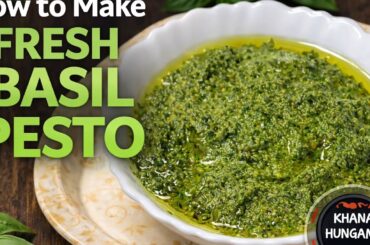 How to Make Basil Pesto at Home | Easy Italian Recipe #BasilPesto #ItalianFood #FreshIngredients