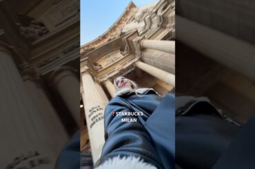 The most beautiful Starbucks you'll ever see - right in the center of Milan🇮🇹