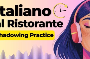 Speak Italian AT THE RESTAURANT 🇮🇹 | Shadowing Italian Speaking Practice