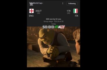 Italy cooking 🇮🇹 🍝️  #cricket #cricketedit #engvsita #italycricket