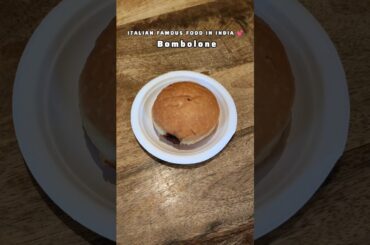 1st time tried Italian Food food in India 🤩 | Nutella Filled Bombolone #shorts #italianfood