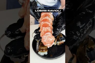 Michelin Star Lobster Ravioli #italianfood #food #pastatime #pasta #seafood