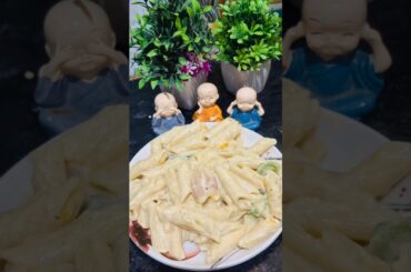 “White sauce pasta – simple, classy & tasty!” #pasta #howtomakewhitesaucepasta #food #recipe