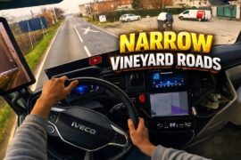 Narrow Vineyard Roads in Italy | IVECO S-WAY 500 2026 Digital Mirrors