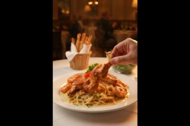 Olive Garden Chicken Scampi, Olive Garden Italian Pasta Menu Favorite 🤤🍝