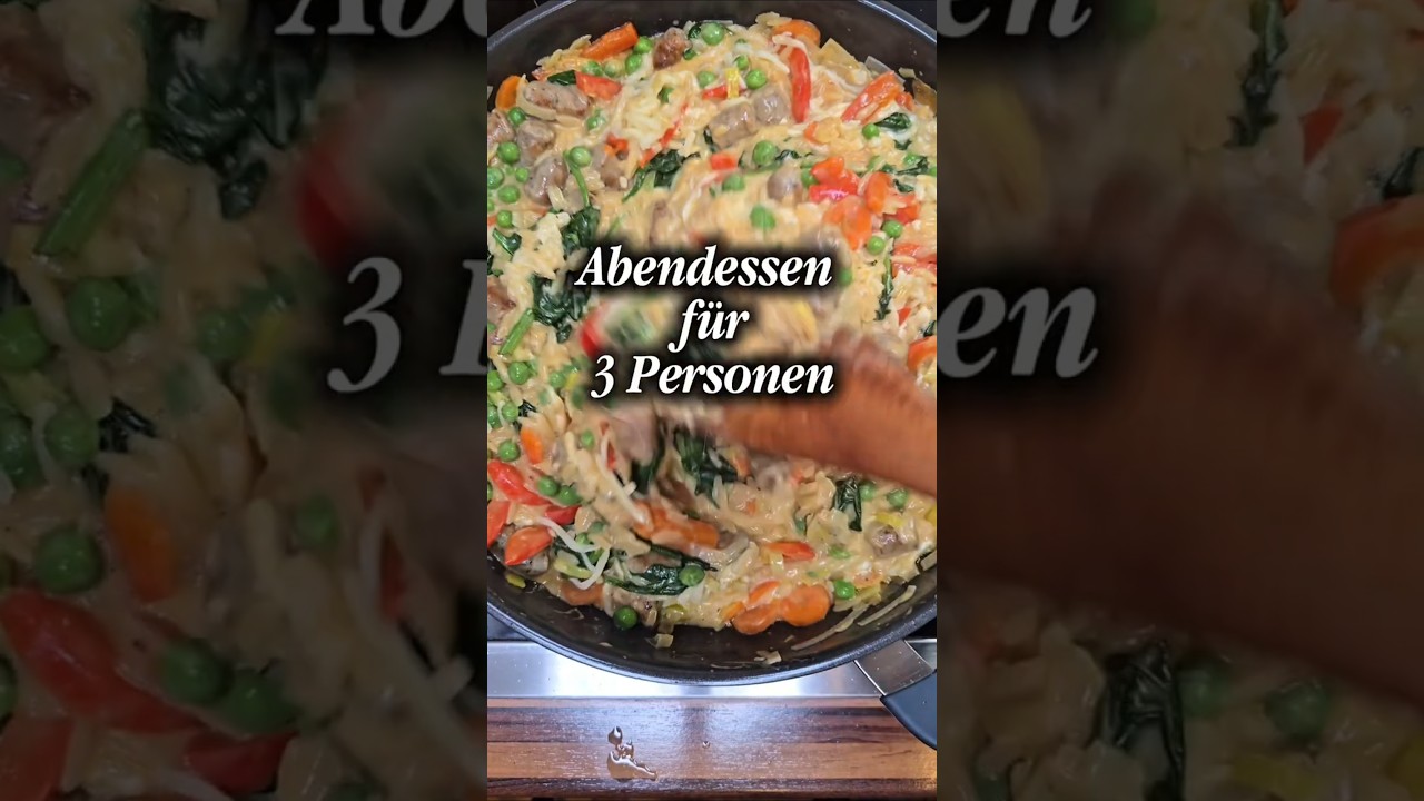 Abendessen unter 10 € für 3 #shorts #abendessen #rezept #günstigkochen #leckerkochen #budgetfood Abendessen unter 10 € für 3 #shorts #abendessen #rezept #günstigkochen #leckerkochen #budgetfood