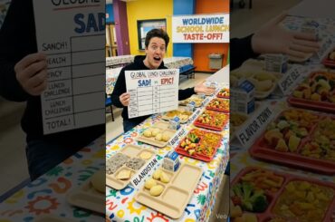 ' School Lunch is WILD! 🤯 #SchoolLunch #Italy #Food"