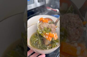 Italian Wedding Soup Recipe | Easy Cozy Meatball Soup with Acini di Pepe