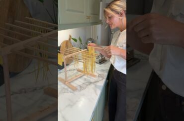 Want to perfect homemade pasta? Check out the Vonshef Pasta Drying Rack #pastarecipe #pastalover