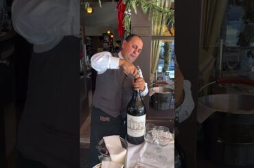 Opening a huge bottle of 2019 Chateau Haut-Brion.🍷@ninofranchina #hautbrion #wine #largeformat #wine