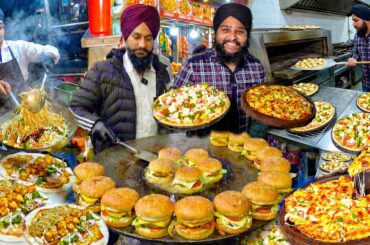 Rs49/- Punjab ProMax Street Food | Sardar Ji Ka Pizzas Burgers & Mexican Italian Food | BRAND FAIL?