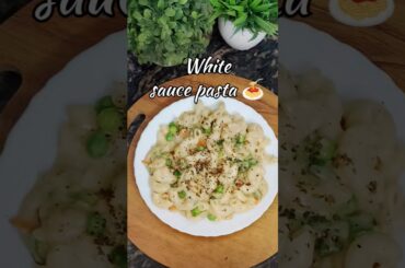 White sauce pasta 🍝 #trendingshorts #food #recipe #viral#cooking#pasta#easyrecipe #mouthwatering