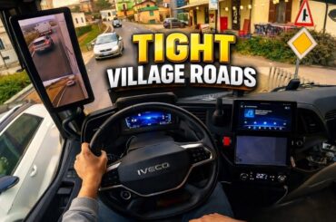 Tight Italian Vineyard Roads | IVECO S-WAY 500 2026 Digital Mirrors Drive