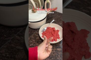 Valentine special Red sauce pasta 🍝 #shorts