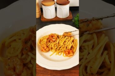 Creamy Shrimp Pasta Recipe | Easy Garlic Parmesan Sauce #food