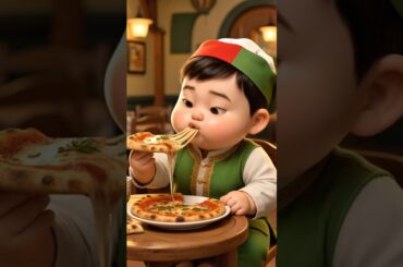 🔥 This Cute AI Baby Tries Italian Food 😳🍕