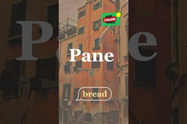 Italian Food Words (Part 1) #italianforbeginners #italiaonline #shorts