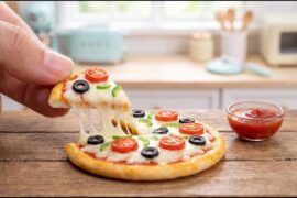 Miniature Italian Pizza & Vanilla Cake Recipe | Tiny Cooking