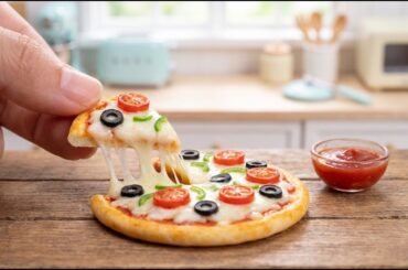 Miniature Italian Pizza & Vanilla Cake Recipe | Tiny Cooking