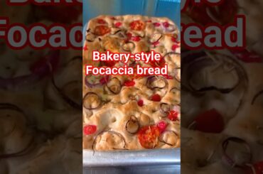 Focaccia Bread Recipe | Bakery Style Italian Bread 🍞#shorts #shortvideo#focaccia
