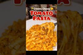 Viral Creamy Cheesy Tomato Pasta in 10 Min😍🍅 #shorts #youtubeshorts #explorepage #foodie #ytshorts