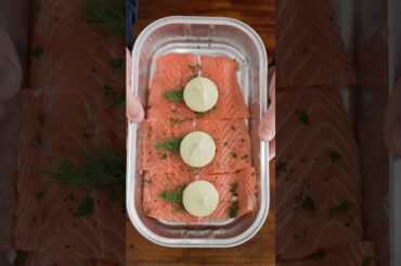 Trying the Salmon Milano with Basil Pesto Butter from Costco #Costco #Costcofinds #foodreview #short