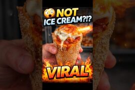 The Internet Is Fighting Over This “Ice Cream” 😳🔥 #foodshorts #streetfood #italianfood #cooking