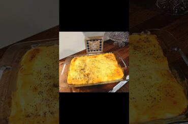 Baked cheesy white sauce pasta! #whitesaucepasta #mushroom #easy #baked #recipe #spaghetti  #dinner