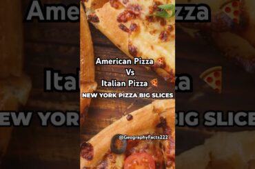 Did You Know? American Pizza vs Italian Pizza — Which One Wins? #geography #italy #america #shorts