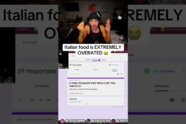 Italian food is EXTREMELY OVERATED 😭