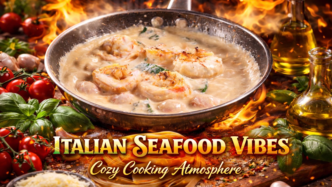 Italian Pasta & Shrimp Cooking Music – Authentic Restaurant Vibes Italian Pasta & Shrimp Cooking Music – Authentic Restaurant Vibes