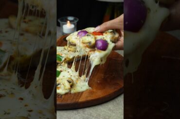 Healthy Pizza Mushroom Paratha 😍 | Ultimate Snack You’ll Make Daily #shorts