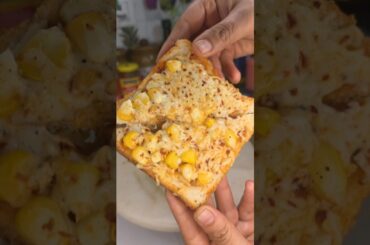Bread Pizza Recipe !! Bread corn pizza ! #ytshort #breadpizza #pizza #holispecial
