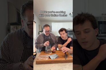 POV you’re cooking with your Italian Uncles #shorts