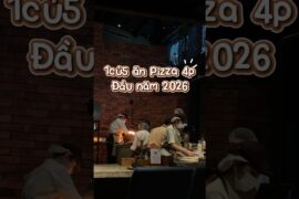 Trải nghiệm ăn pizza 4p ngày tết là như này đây P1 #pizza #tết #food #foodie #cooking #recipe