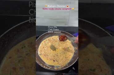Can’t believe ! Itna accha Italian Food ghar pe🤤❤️ #foodvlog #italianfood #spaghetti #youtubeshorts