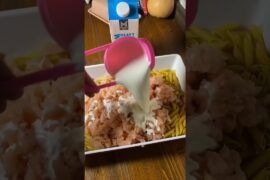 Garlic parm chicken pasta with side salad #budgetmeals #food #cooking