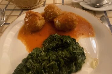Eating the most flavorful Italian Meatballs