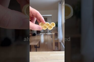 Cooking With The Rare Olympic Ring Pasta 🇮🇹🥇#shorts #olympic #pasta #recipe