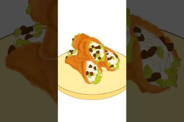 Sicilian Cannoli Drawing Timelapse 🇮🇹 |Italy Food Art|30Days,30Countries#Shorts #Art #FoodArt #Italy