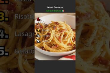 The most famous Italian dishes  #travel #italy #food #pizza #pasta #rome #milan #italiano