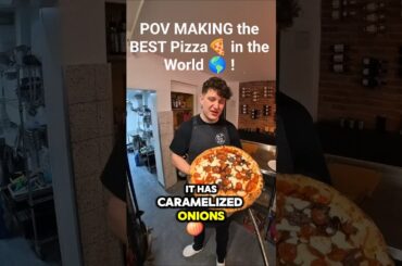 POV MAKING the BEST Pizza🍕 in the World 🌎 !🔥#pov #pizza #viral #asmr #coffee #shorts #cooking #chef