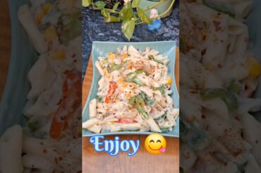 Perfect White Sauce Pasta in 10 Minutes 🔥 | Easy & Delicious Recipe#shorts#pasta#foodvlog