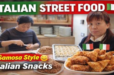 Italian Street Food 🇮🇹 Italian Street Snacks | Crispy Italian Fast Food 🌮🌭 Italian Rishta