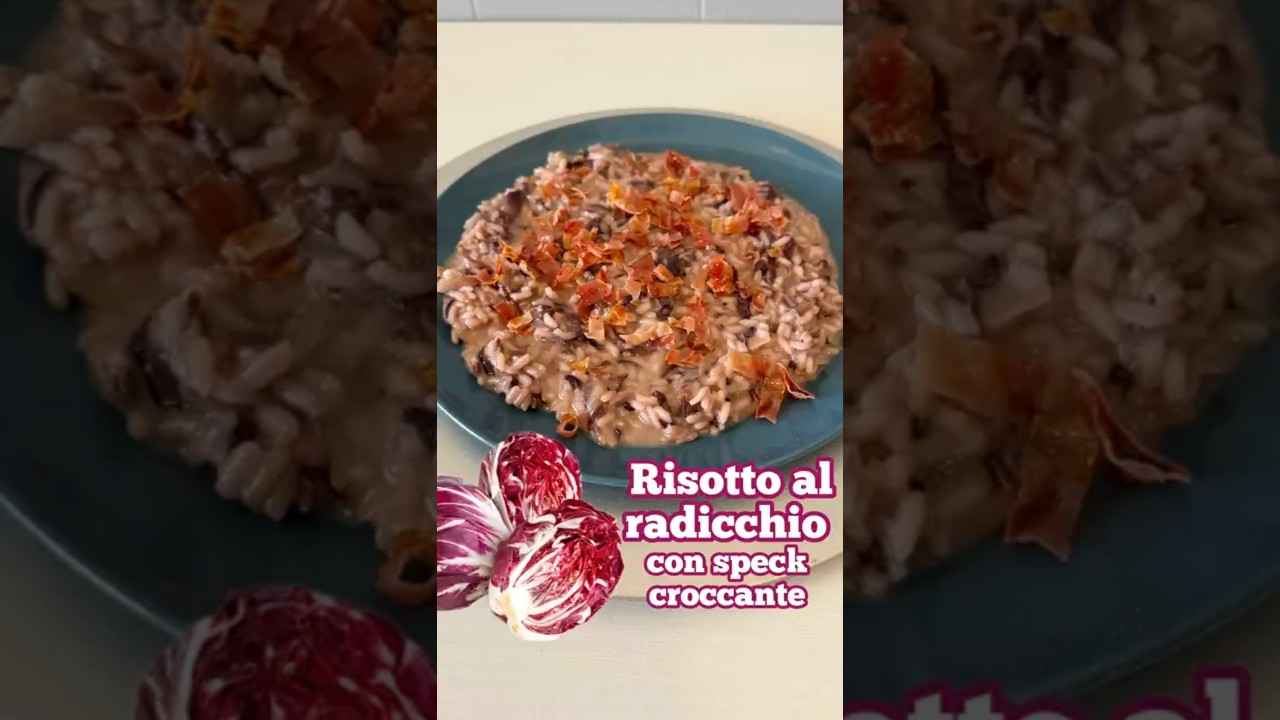 Risotto al radicchio con speck croccante – Ricetta.it #ricette #ricetta #lunch Risotto al radicchio con speck croccante - Ricetta.it #ricette #ricetta #lunch