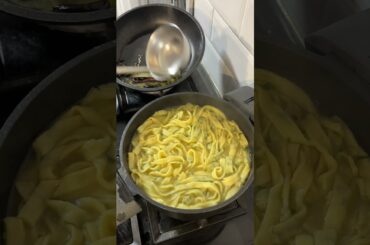 Homemade Basil Spaghetti From Scratch – Not for Beginners!!🌿🍝#homemade #cooking #italy #spaghetti